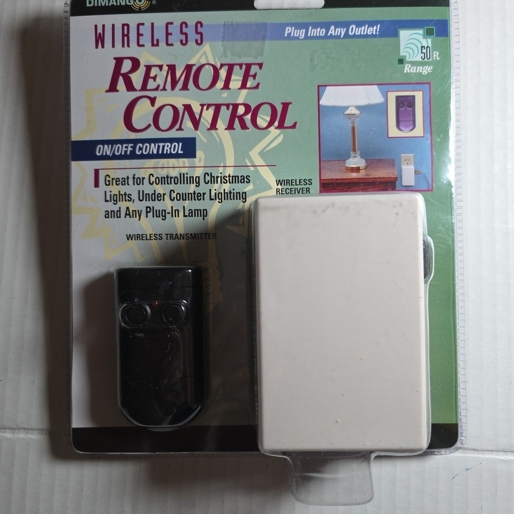 DIMANGO Wireless Remote ON OFF Control 50' Range RC7000D - Lamp Christmas Lights